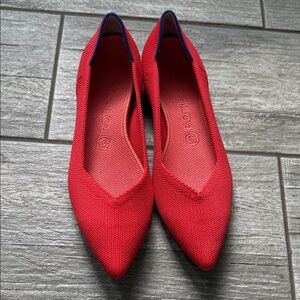 Rothy's Vibrant Red Flats